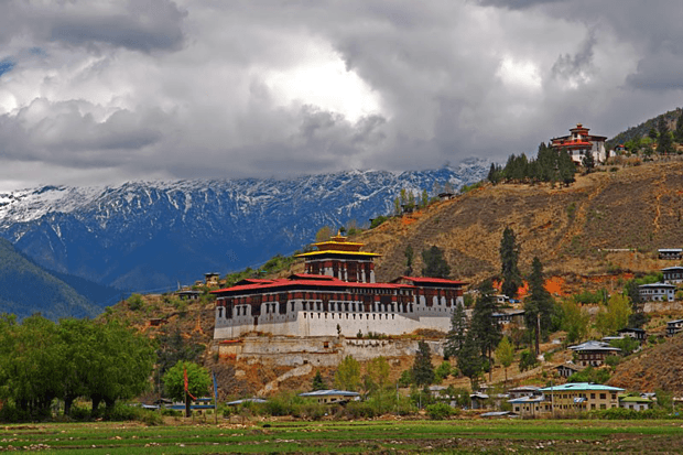 Paro Taktsang (Tiger's Nest Monastery) clinging to a cliff face