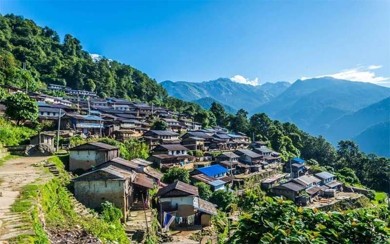 Lwang Ghalel village near pokhara