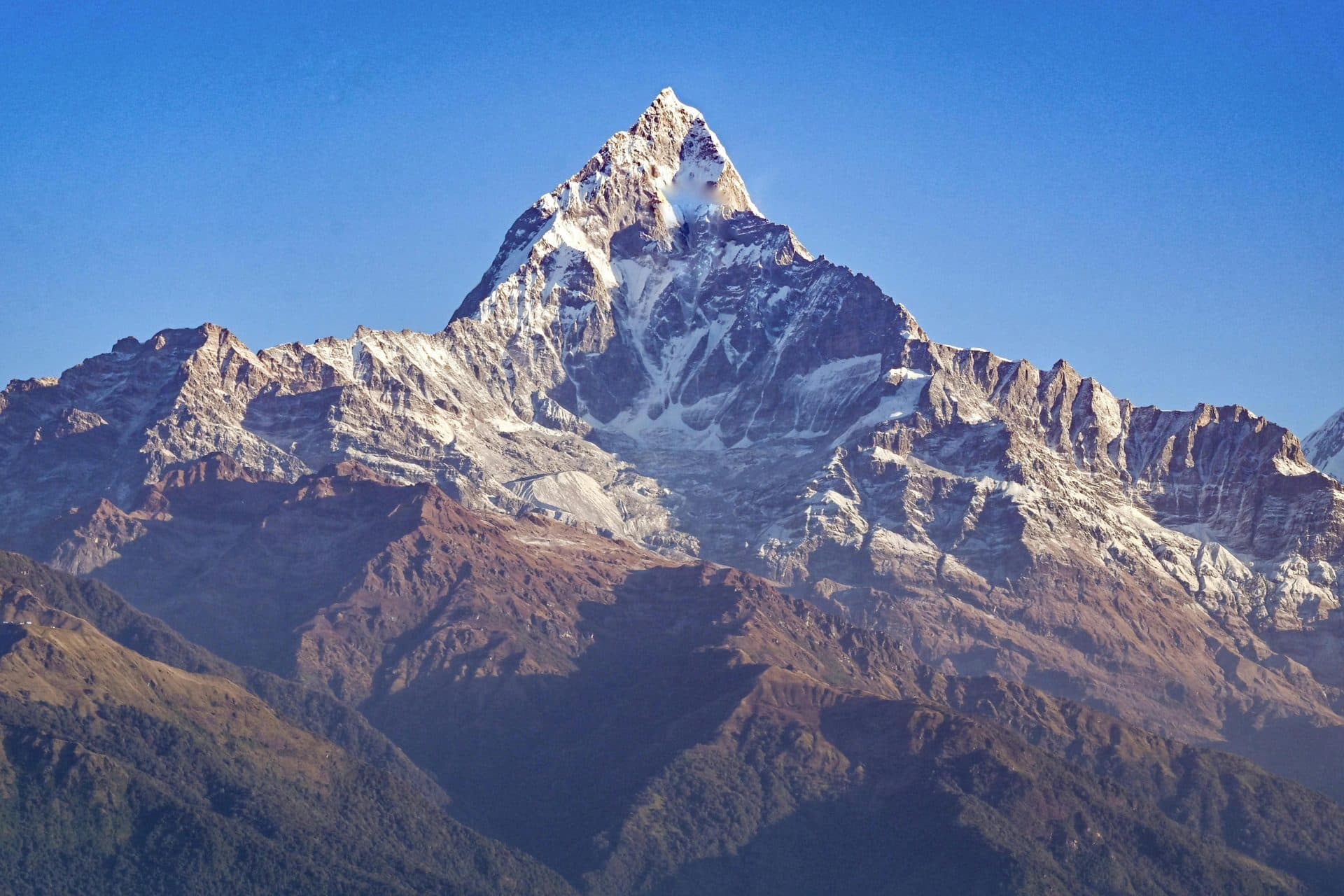 Fishtail mountain during mardi himal trek