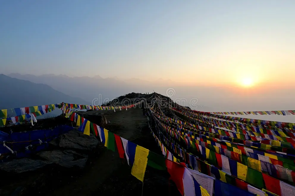 Sunrise from Yama Yangri peak